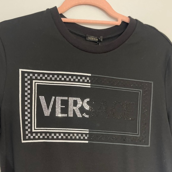 Authentic NEW Versace bling logo shirt💎 - Picture 7 of 9